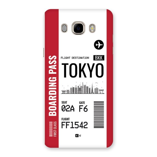 Tokyo Boarding Pass Back Case for Galaxy J7 2016