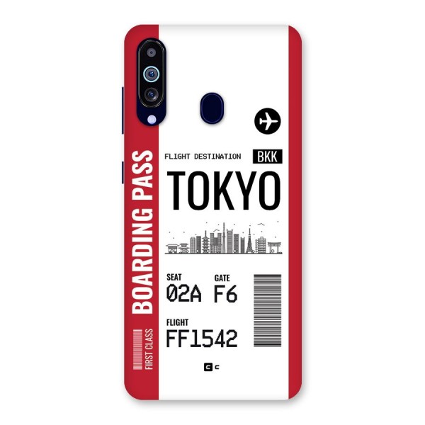 Tokyo Boarding Pass Back Case for Galaxy M40