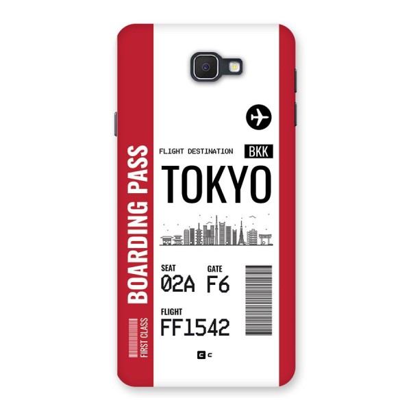Tokyo Boarding Pass Back Case for Galaxy On7 2016