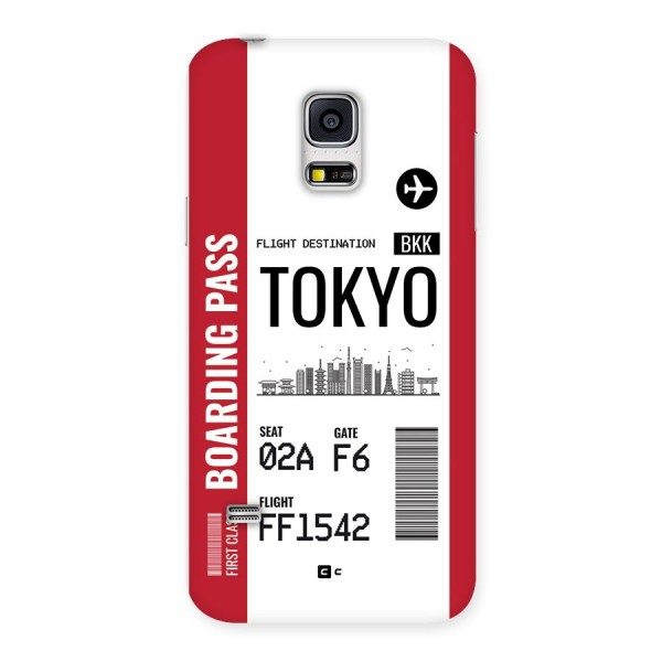 Tokyo Boarding Pass Back Case for Galaxy S5 Mini
