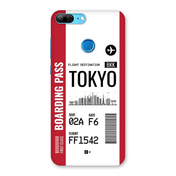 Tokyo Boarding Pass Back Case for Honor 9 Lite