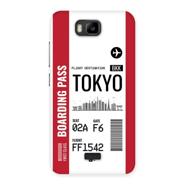 Tokyo Boarding Pass Back Case for Honor Bee