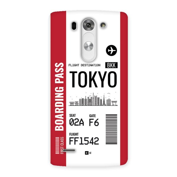 Tokyo Boarding Pass Back Case for LG G3 Mini