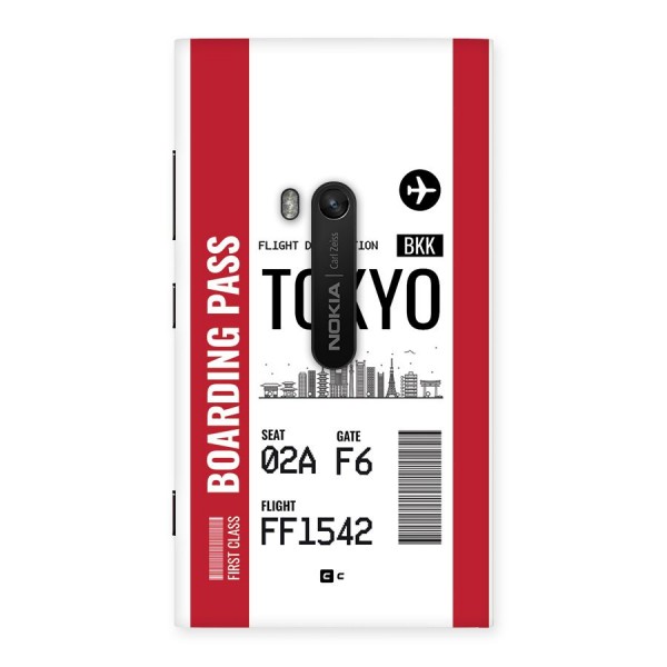 Tokyo Boarding Pass Back Case for Lumia 920