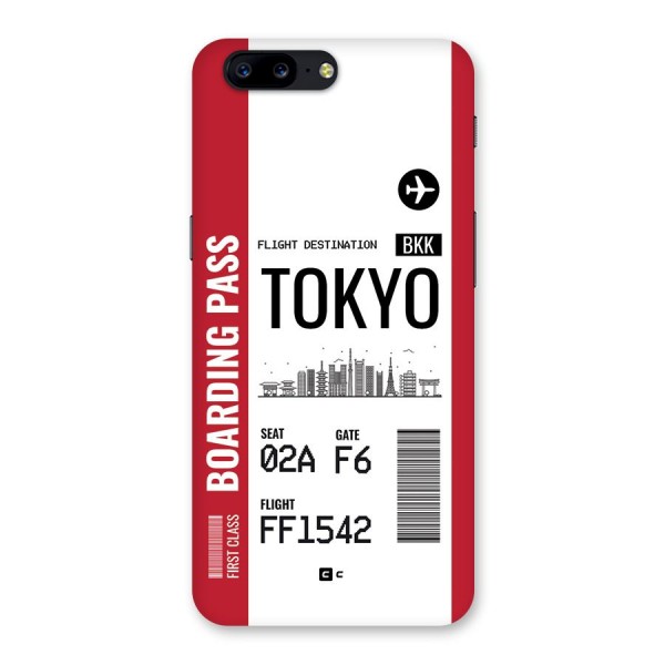 Tokyo Boarding Pass Back Case for OnePlus 5