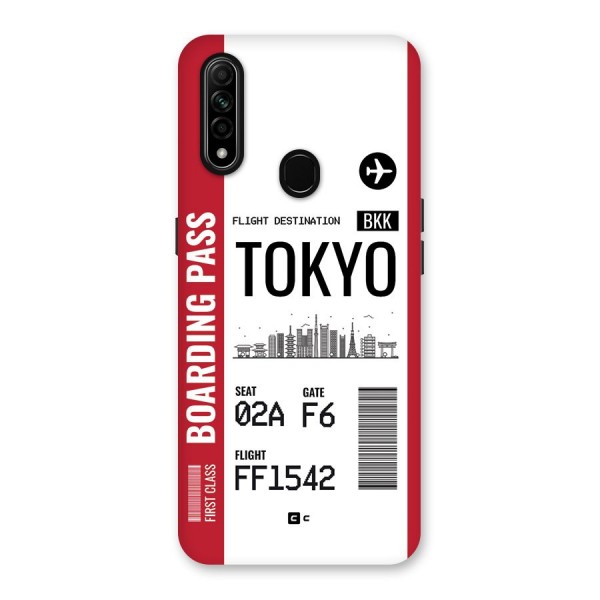 Tokyo Boarding Pass Back Case for Oppo A31
