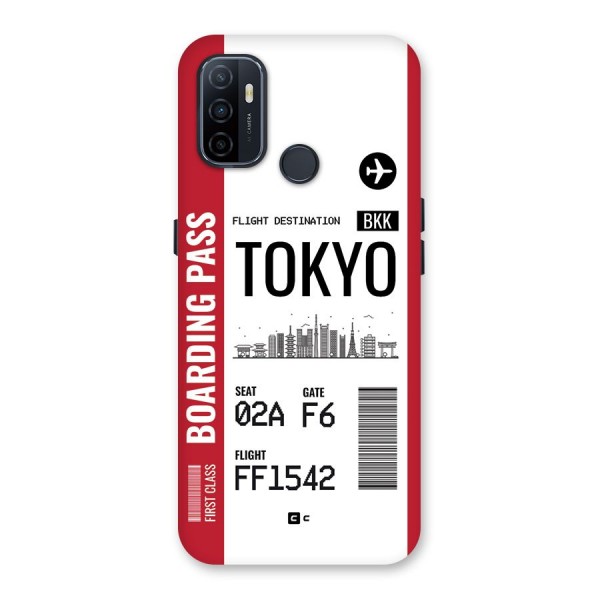 Tokyo Boarding Pass Back Case for Oppo A32