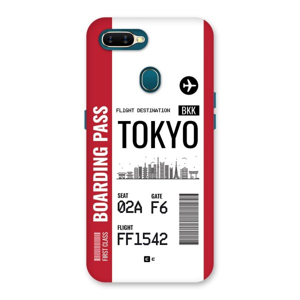 Tokyo Boarding Pass Back Case for Oppo A7