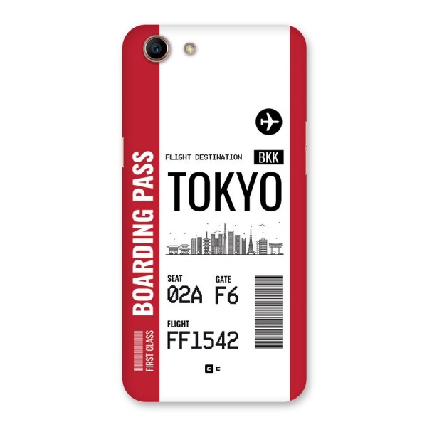 Tokyo Boarding Pass Back Case for Oppo A83 (2018)