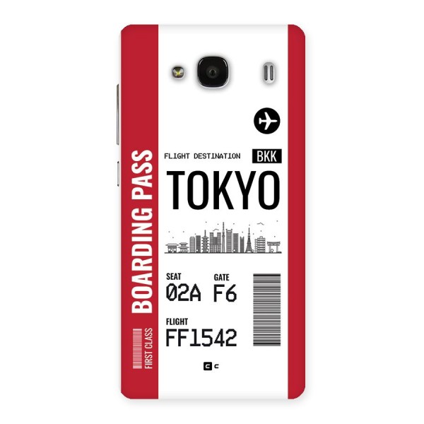Tokyo Boarding Pass Back Case for Redmi 2s