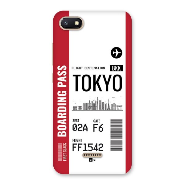 Tokyo Boarding Pass Back Case for Redmi 6A