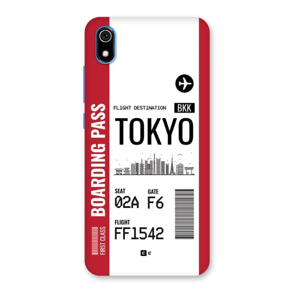 Tokyo Boarding Pass Back Case for Redmi 7A