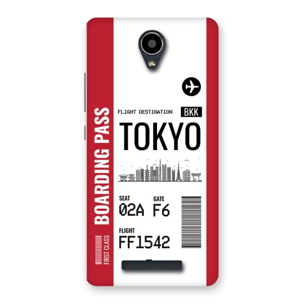 Tokyo Boarding Pass Back Case for Redmi Note 2