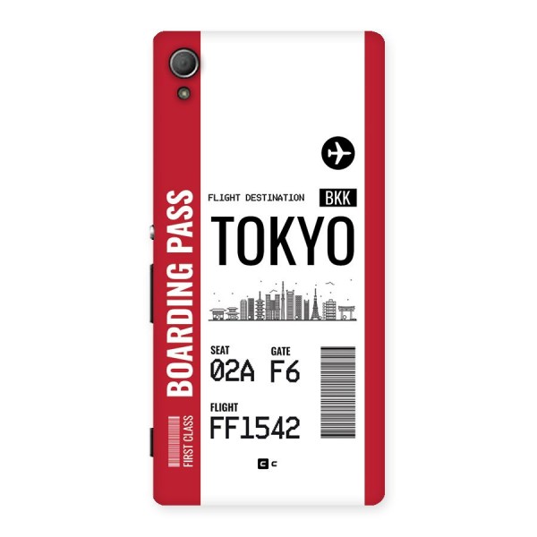 Tokyo Boarding Pass Back Case for Xperia Z4