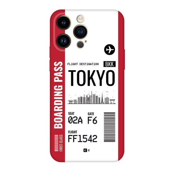 Tokyo Boarding Pass Back Case for iPhone 14 Pro Max