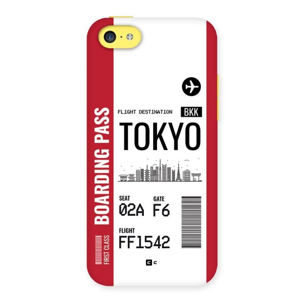 Tokyo Boarding Pass Back Case for iPhone 5C