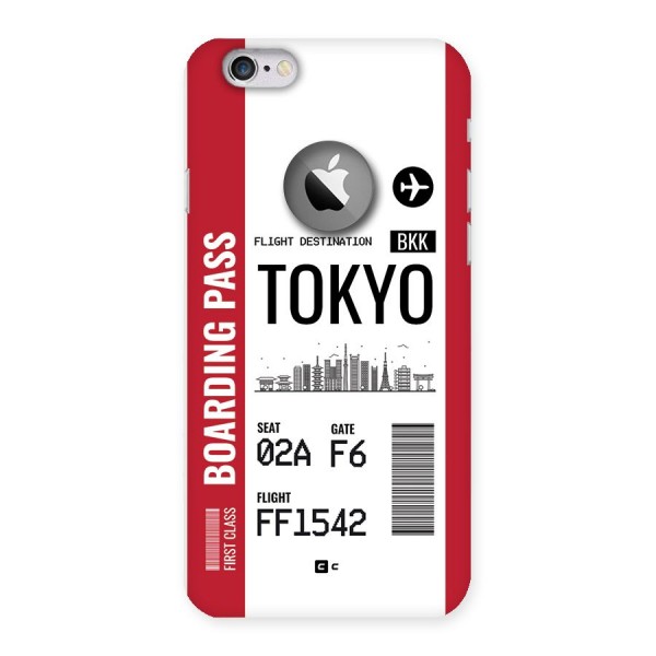 Tokyo Boarding Pass Back Case for iPhone 6 Logo Cut