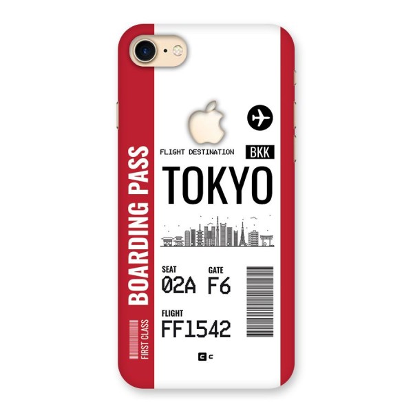 Tokyo Boarding Pass Back Case for iPhone 7 Apple Cut