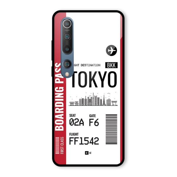 Tokyo Boarding Pass Glass Back Case for Mi 10