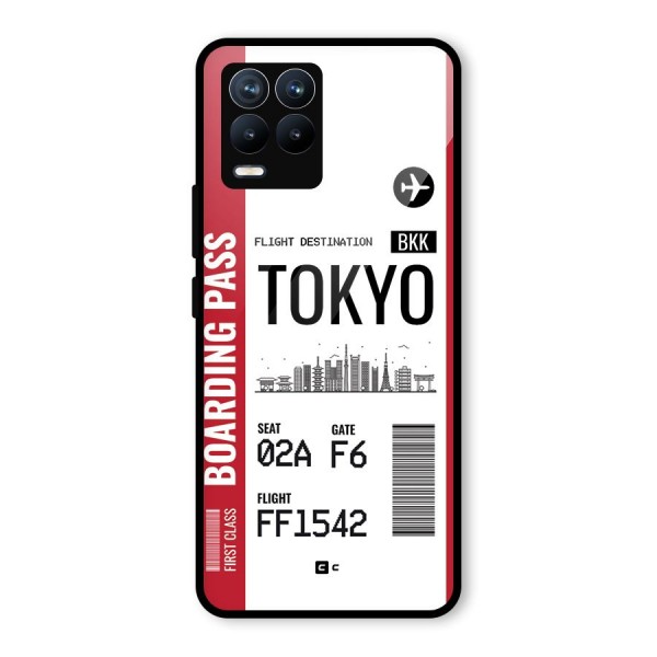 Tokyo Boarding Pass Glass Back Case for Realme 8 Pro