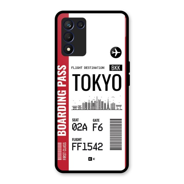 Tokyo Boarding Pass Glass Back Case for Realme 9 5G Speed