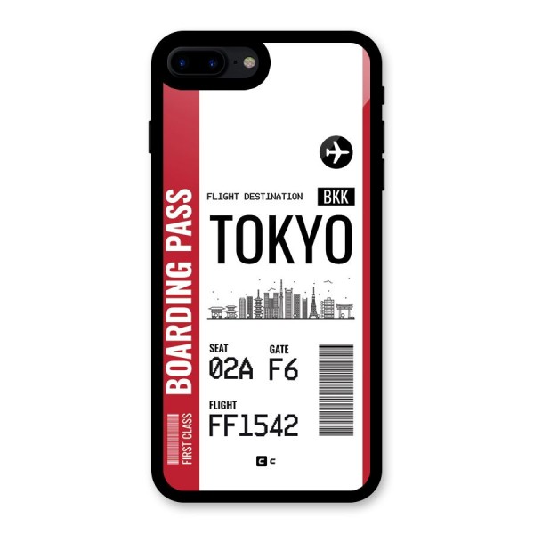 Tokyo Boarding Pass Glass Back Case for iPhone 7 Plus