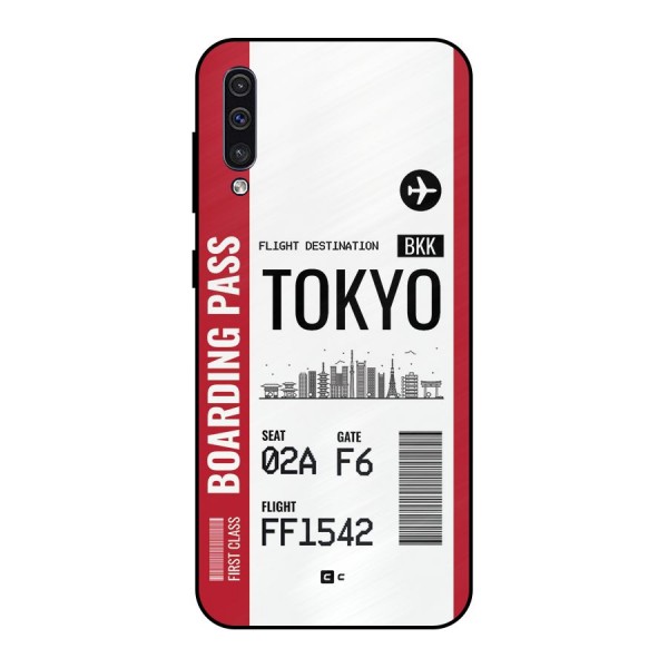Tokyo Boarding Pass Metal Back Case for Galaxy A30s