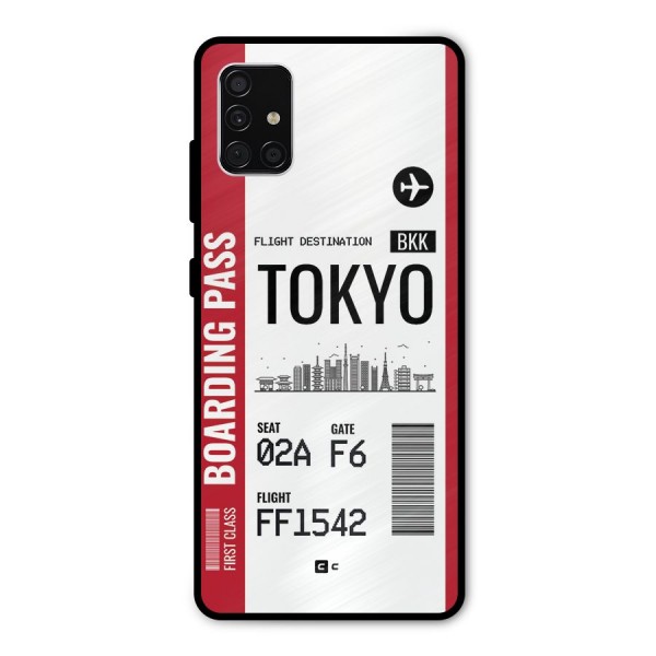 Tokyo Boarding Pass Metal Back Case for Galaxy A51