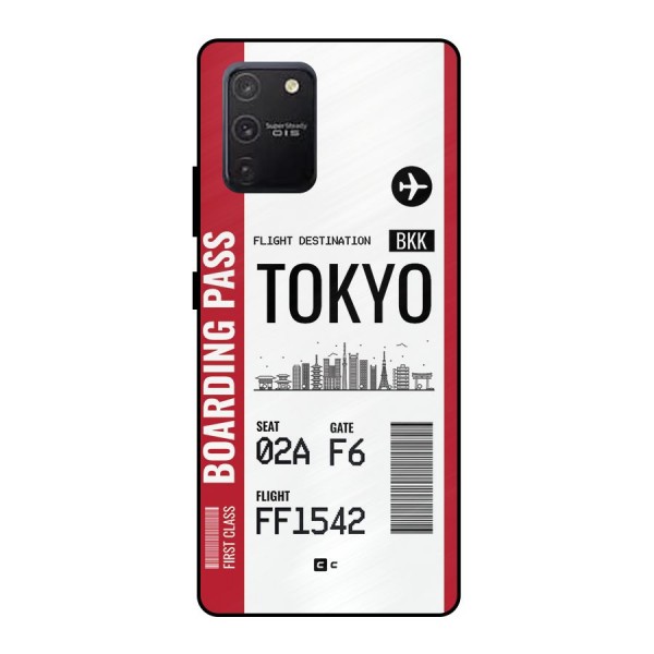 Tokyo Boarding Pass Metal Back Case for Galaxy S10 Lite