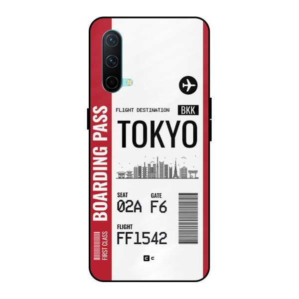 Tokyo Boarding Pass Metal Back Case for OnePlus Nord CE 5G