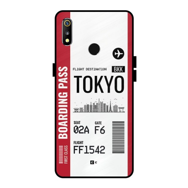 Tokyo Boarding Pass Metal Back Case for Realme 3