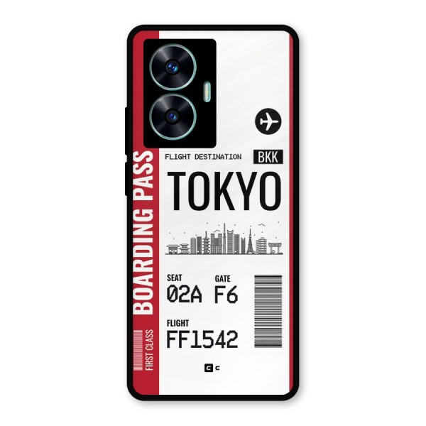 Tokyo Boarding Pass Metal Back Case for Realme Narzo N55