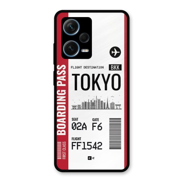Tokyo Boarding Pass Metal Back Case for Redmi Note 12 Pro Plus 5G