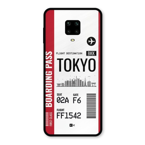 Tokyo Boarding Pass Metal Back Case for Redmi Note 9 Pro