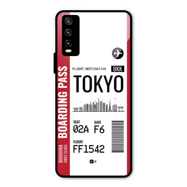 Tokyo Boarding Pass Metal Back Case for Vivo Y20t