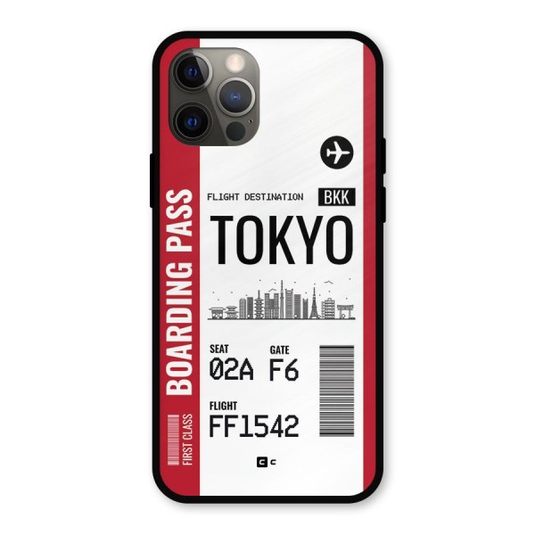 Tokyo Boarding Pass Metal Back Case for iPhone 12 Pro