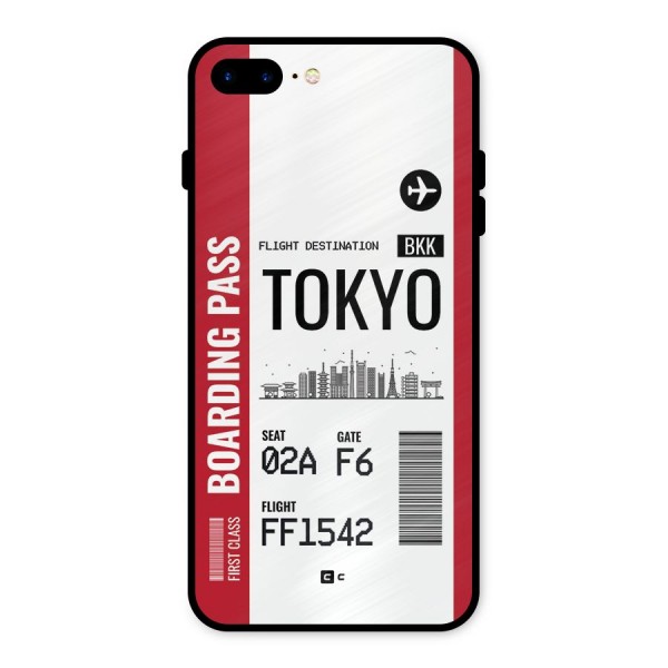 Tokyo Boarding Pass Metal Back Case for iPhone 8 Plus