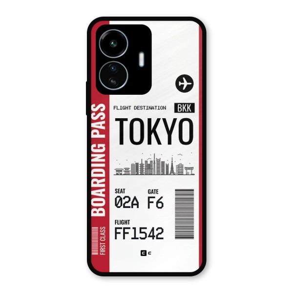 Tokyo Boarding Pass Metal Back Case for vivo iQOO Z6 Lite 5G