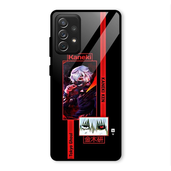 Tokyo Ghoul Kaneki Art Glass Back Case for Galaxy A72