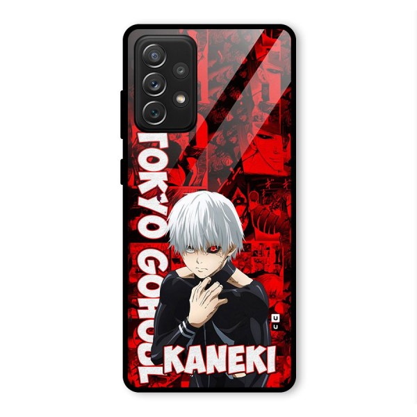 Tokyo Ghuoul Kaneki Glass Back Case for Galaxy A72