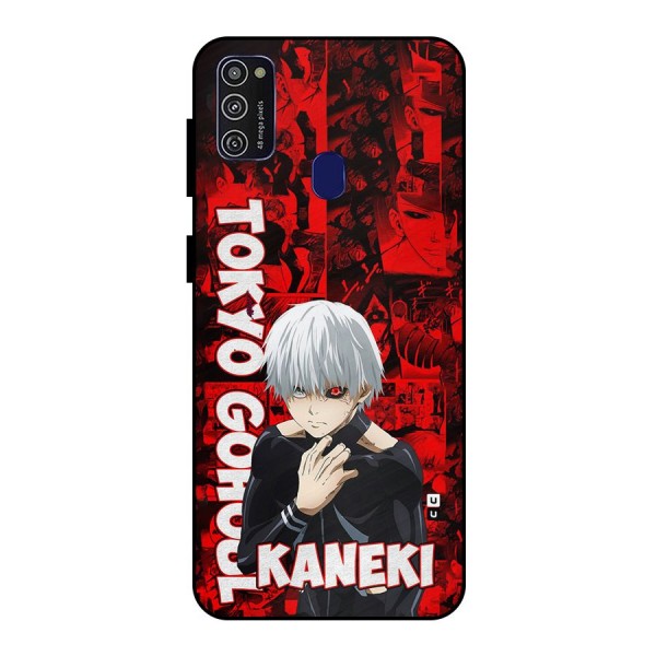 Tokyo Ghuoul Kaneki Metal Back Case for Galaxy M30s