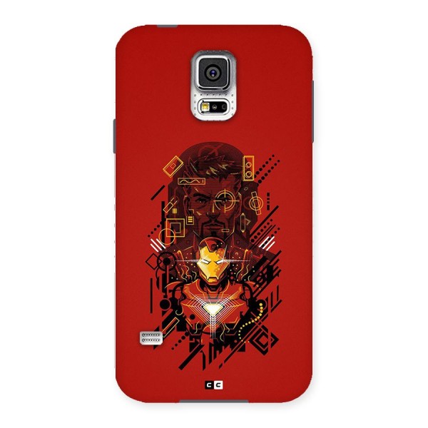 Tony Stark Back Case for Galaxy S5
