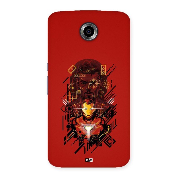 Tony Stark Back Case for Google Nexus 6