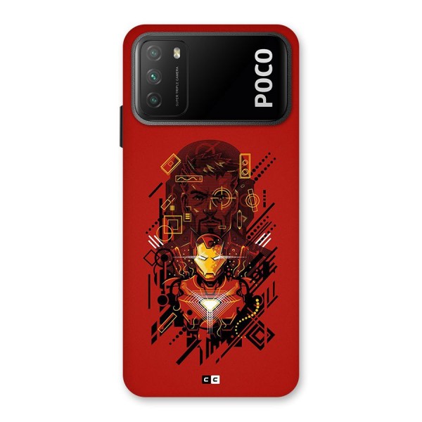 Tony Stark Back Case for Poco M3