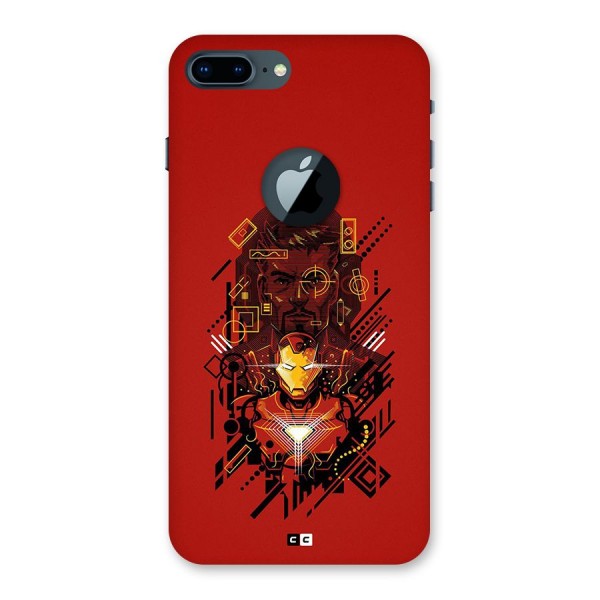 Tony Stark Back Case for iPhone 7 Plus Logo Cut
