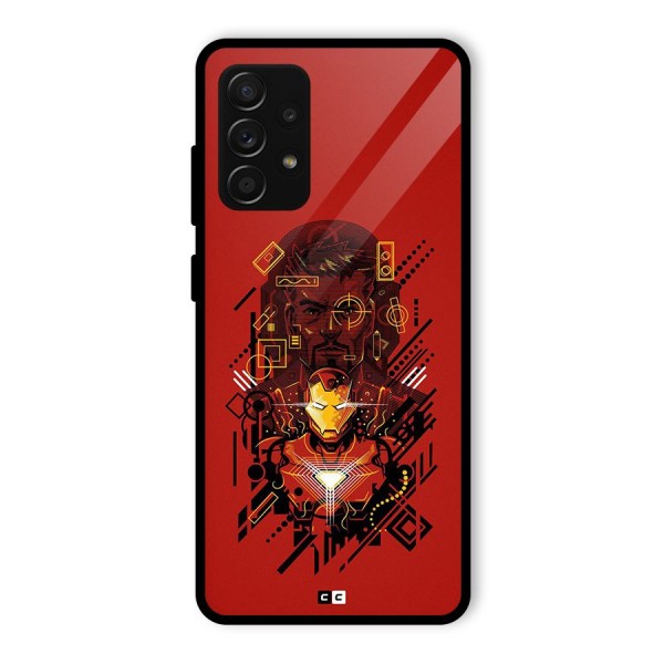 Tony Stark Glass Back Case for Galaxy A53 5G