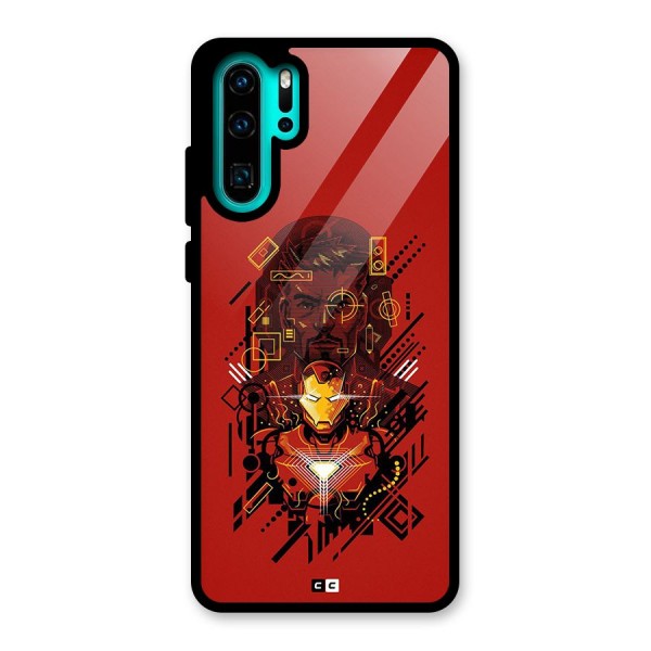 Tony Stark Glass Back Case for Huawei P30 Pro