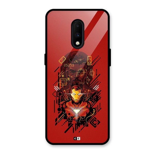 Tony Stark Glass Back Case for OnePlus 7