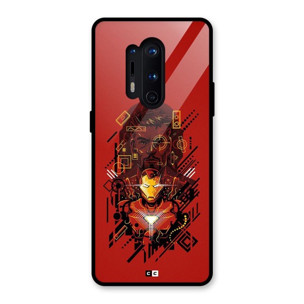 Tony Stark Glass Back Case for OnePlus 8 Pro