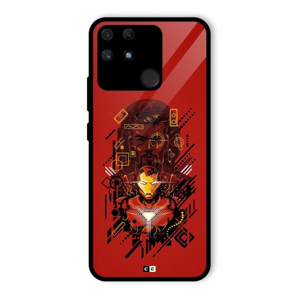 Tony Stark Glass Back Case for Realme Narzo 50A